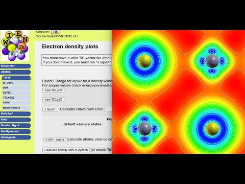 WT09: Electron density plots using WIEN2k and XCrySDen