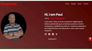 Creating three projects using HTML and CSS