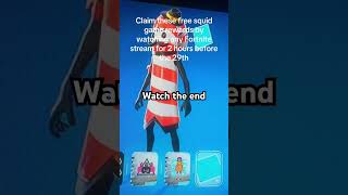 Squid game twitch drops #fortnite #squidgame #lootllama #shorts