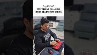 Tired of messy layouts? 😩 Learn how to create perfect responsive columns in just 60 seconds! ⏳💻