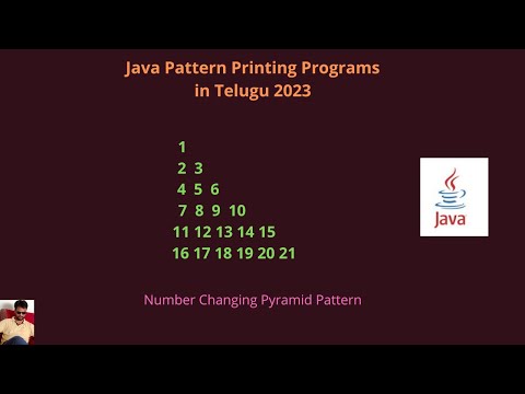 Java | Number changing pyramid pattern in Telugu | #tvstreetechnologies