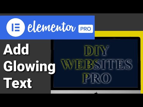 How To Add Glowing Text In Elementor ( CSS tutorial )