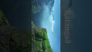 Drone view of Ratangad Fort😍💗#ratangad #traveldiaries #trekking#maharashtra #drone