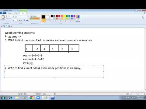 1D examples & 2D intro