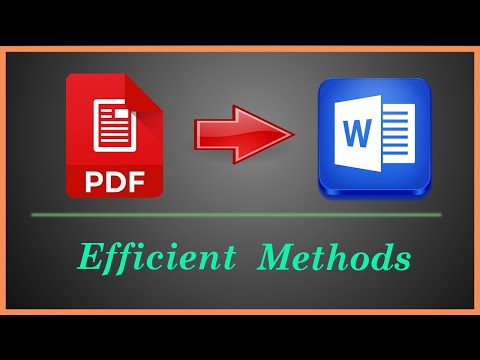 How to Convert PDF to Word | Quick Method to Convert | Document Conversion