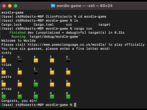 Building Wordle with Rust
