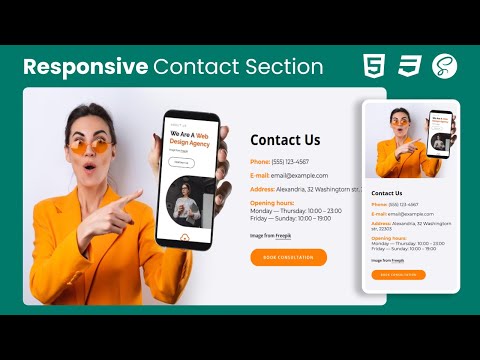 Create a RESPONSIVE CONTACT SECTION That Works on Any Device!
