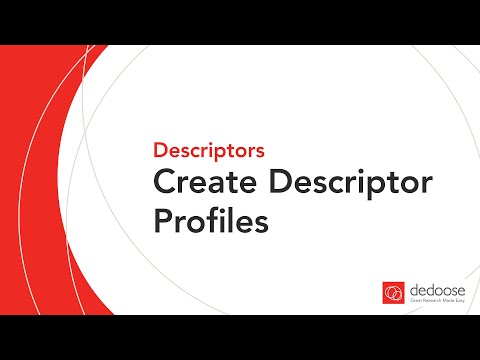 Create Descriptor Profiles | Qualitative and Mixed Methods Data Analysis | Great Research Made Easy