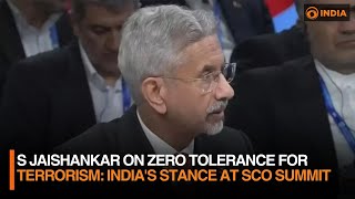 S Jaishankar on Zero Tolerance for Terrorism: India's Stance at SCO Summit