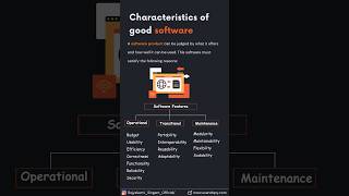 Characteristics of a good software #coding #software