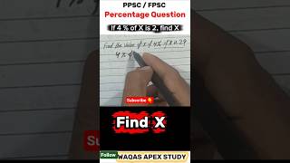 Find the value of x if 4% of x is 2 | Easy Math Trick Explained! #basicmaths #maths #trending