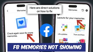 Fix Facebook Memories Not Showing Up Problem | Facebook Memories Not Working Problem