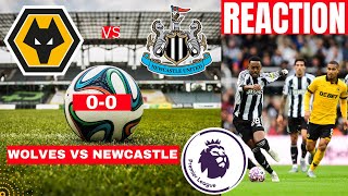 Wolves vs Newcastle 0-0 Live Stream Premier League Football EPL Match Score Commentary Highlights FC