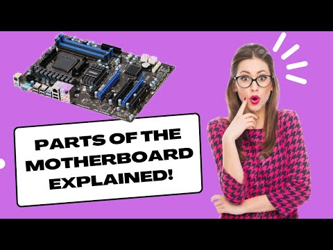 Parts of the motherboard- cpu socket, pcie, cmos battery, Sata ports, etc