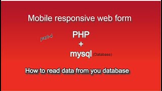 How to read data from your database||PHP||phpmyadmin||bootstrap||part-4||