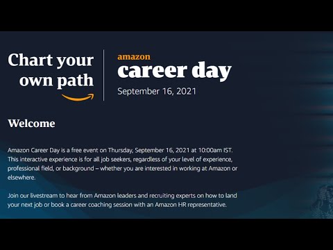 Amazon jobs India its first Career Day | Amazon Recruitment 2021 - #short