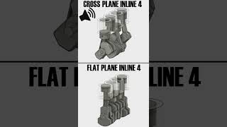 Two kinds of inline four engines #yamaha #r1 #engineering #cars #d4a #honda #car #sportbike #shorts