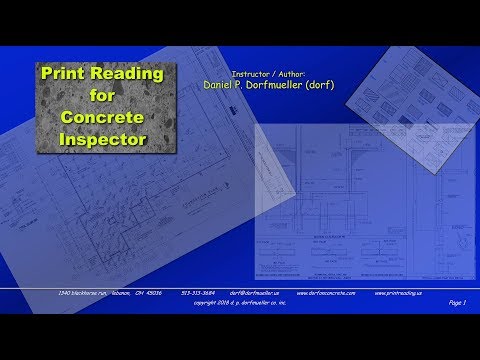 Print Reading for Concrete Inspectors