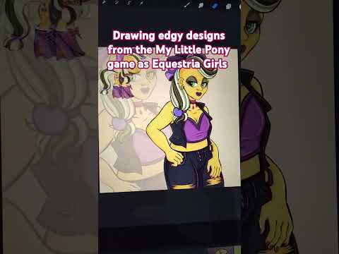 Drawing edgy ponies 6/6 Applejack! The mane 6 are done! #applejack #mlp #illustration #emo
