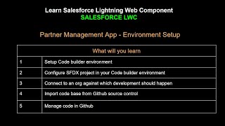 2. Salesforce Lightning Web Component (LWC)  | Live Project | Code Builder Environment Setup