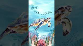 Happy World Turtle Day! 🐢♥️  #WorldTurtleDay #TurtlePower #turtles #turtleart #oceanart May 23, 2024