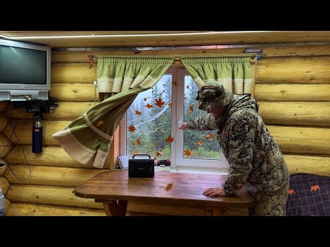 MY CABIN COULD HAVE BEEN DESTROYED. The Log Cabin SURVIVED the STORM. LIVING ALONE