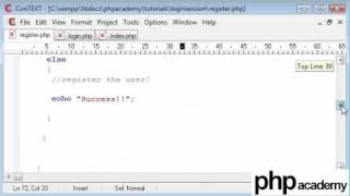 PHP Tutorials: Register & Login: User registration (Part 4)