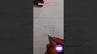 Shortcut Math Magic #maths #shortcutmath #multiplication  #shorts #youtube