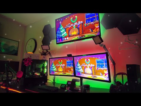 My 2021 CHRISTMAS Gaming/Streaming Setup!
