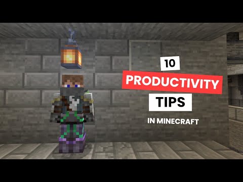 10 Minecraft Productivity Tips in 260 seconds