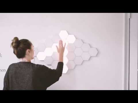 The LED Hexagonal Touch Wall Light