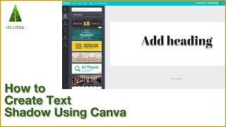 How to Create Text Shadow Using Canva