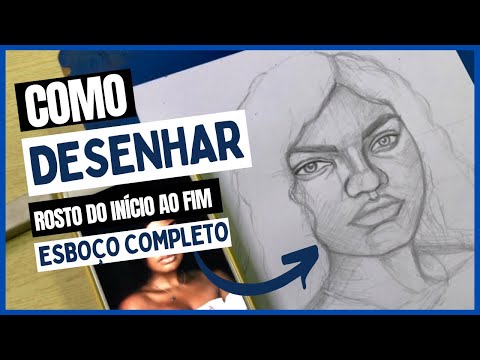 COMO DESENHAR UM ROSTO DO INÍCIO AO FIM