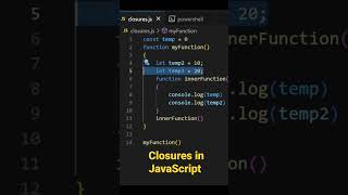 Closure in JavaScript Explained #javascriptclosures #javascripttutorial #learningtocode #programming