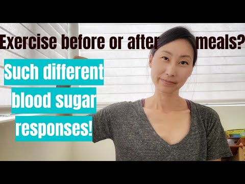 Is It Better To Exercise Before Or After Eating? | A Blood Sugar Experiment