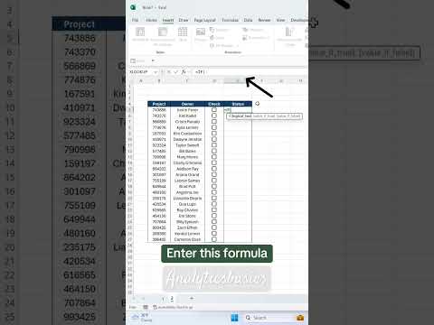 Excel’s new conditional checkboxes 🔥🔥 #excel #dataanalytics