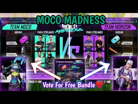 INFO MOCO MADNESS⁉️VOTE UNTUK BUNDLE PERCUMA‼️ FAMAS PARMENANT SECARA PERCUMA‼️~freefire/ff