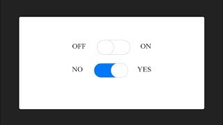 CSS - Toggle Switch Button