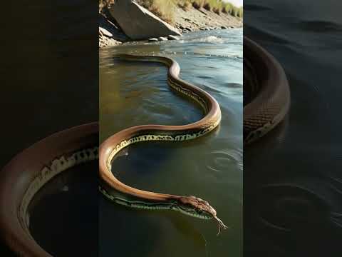 Floating Snake in Nature: A Mesmerizing Encounter"#FloatingSnake#NatureWonder#SnakeInWater