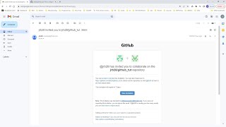 Introduction to Collaborative Development with GitHub: Accept Invitation