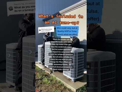 What is included in an AC tune-up? What is an AC tune-up? #hvac #actuneup