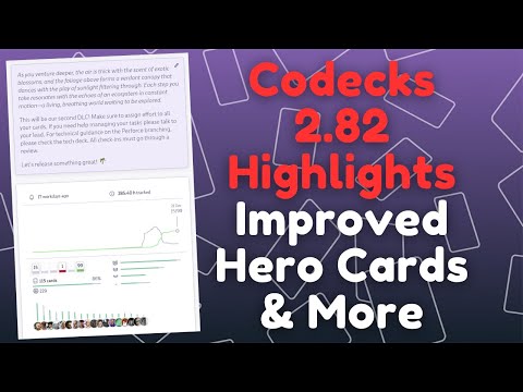 Codecks 2.82 Highlights: Nested Hero Cards and Info Sidebar