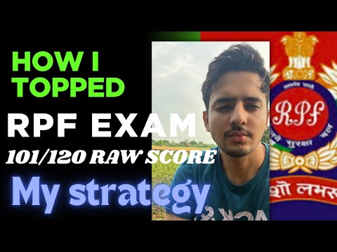 My Score 101/120 RPF constable 2024. What was my strategy for exam. #rpfconstable #rpresult