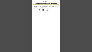 Evaluating Exponential Functions | Quick & Easy! 🚀 Example 2