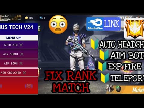 🔴Free Fire hack mod menu📱🔰||Aim bot || teleport kill || rank working no match matching problem