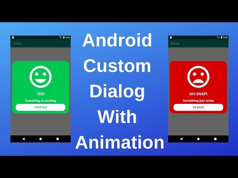Android Custom Dialog With Animation And Round Corners