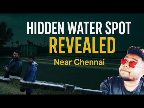 Hidden Water Wonder Revealed 🌊 Anaikattu Check Dam Thamaraipakkam Drone View #chennai #viral #nature