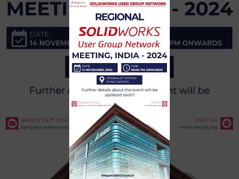 Regional SOLIDWORKS User Group Event India 2024!!! #shorts  @solidworks