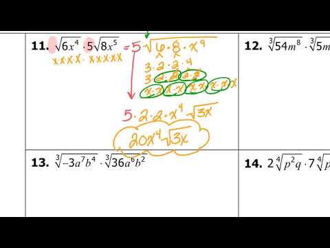 Radical Operations  Multiplication