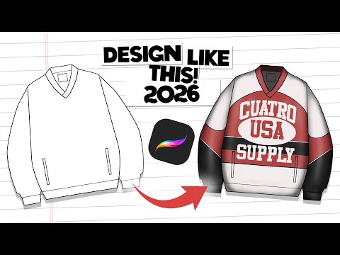 How I Use PROCREATE to DESIGN Clothes PT.2!
